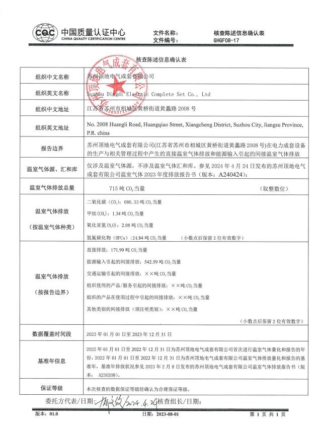 溫室氣體核查